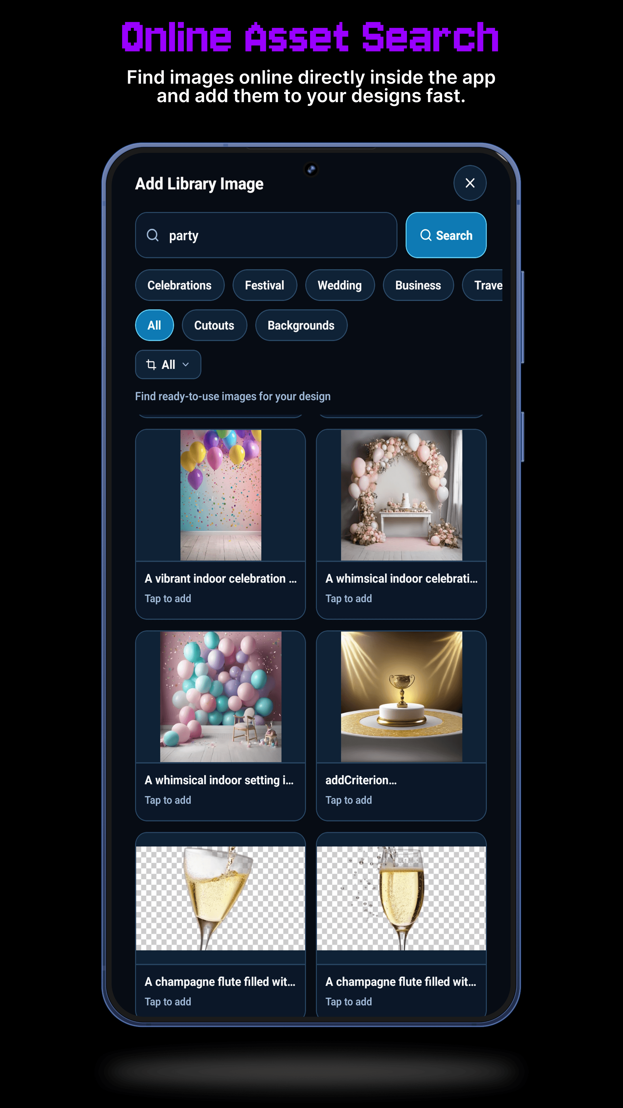 Zedito online asset search